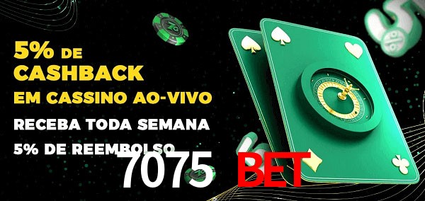 Promoções do cassino ao Vivo 7075 Bet